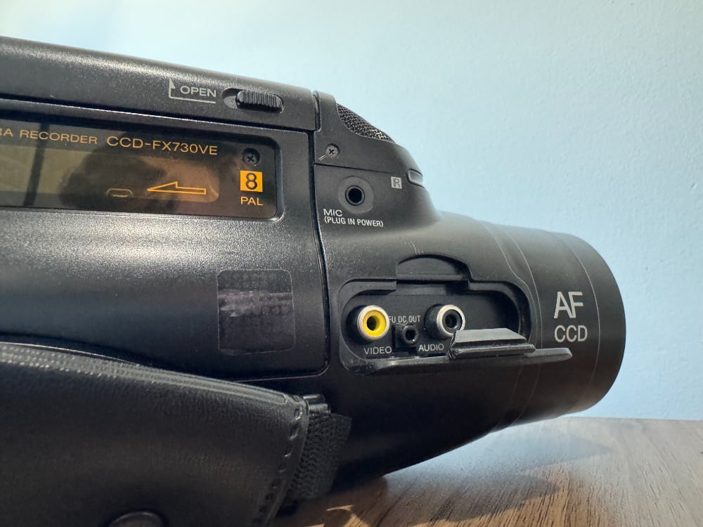 Various video outputs from a camcorder